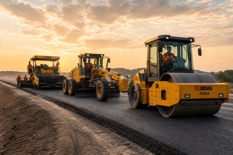 Assistance pour les pièces de machines routières